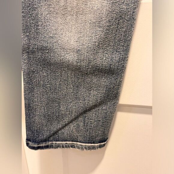 Stitches & Rivets Men's Stretch Distressed Jeans Low Rise Y2K Boot Cut 30/30 - Picture 9 of 11